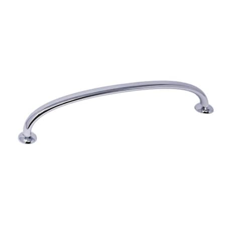 Crown 6-3/4" Deco Cabinet Pull with 6-3/10" Center to Center Polished Chrome Finish CHP87218PC